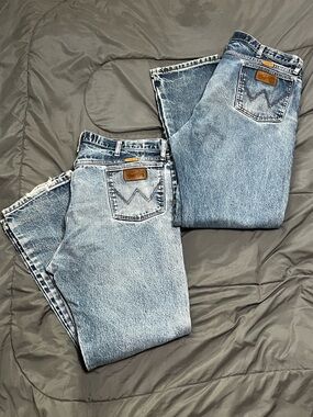 Mens Wrangler FR 13 Original Workwear Jeans Size 40x34 Bundle of 2 Pair